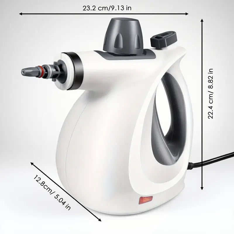 Multi-Surface Natural Steam Cleaner with 12 Accessories: Portable Power for Home