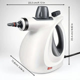 Multi-Surface Natural Steam Cleaner with 12 Accessories: Portable Power for Home
