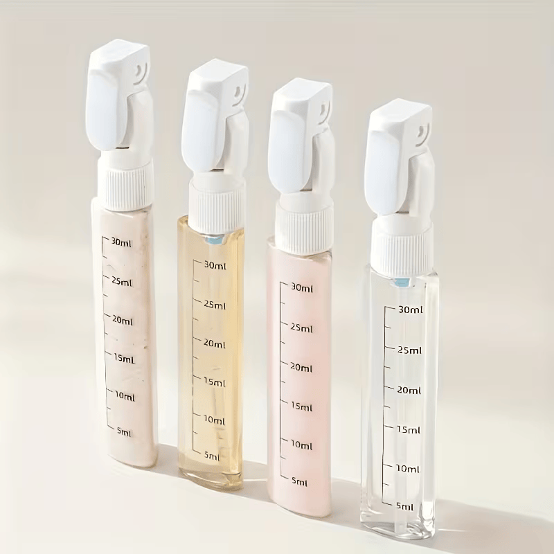 ✈️🧴 4PCS Travel Refill Bottle Set with Labels