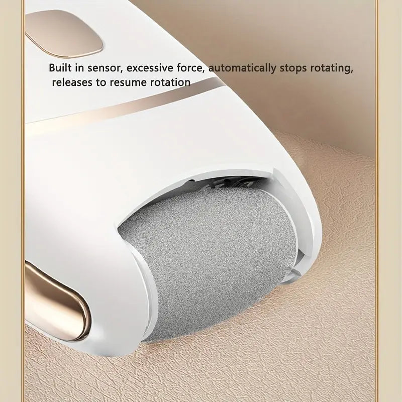 Rechargeable Electric Foot Polisher 💅| USB Rechargeable, Replaceable Heads, Portable Pedicure Tool 🌸