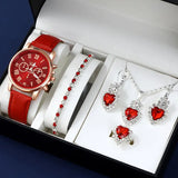 💖 Complete 5-in-1 Gift Set for Women – Timeless Elegance with a Sparkle of Love