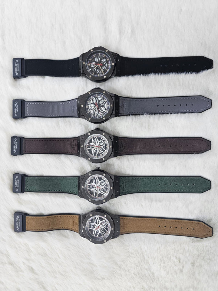 Luxury Skeleton Dial Men’s Watch with Magnetic Strap | Premium Designer Timepiece