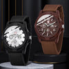 ⌚🔥 Set of 2 Men’s Casual Quartz Watches – Canvas Strap Analog Watch with Digital-Style Dial | Versatile Everyday Wristwatch Set
