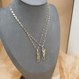 ✨ Elegant Couple Hug Heart Pendant Necklace – 18K Gold-Plated Romantic Jewelry Gift for Women 💖