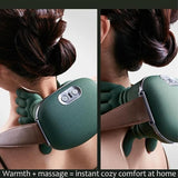 💆‍♂️🔥 USB Electric Massager with Heating & 6D Hand Simulation – Portable Rechargeable Massage Device for Neck, Shoulders, Back & Legs