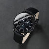 ⌚ Unisex Quartz Watch – Minimalist Black Dial with Roman Numerals | Elegant Watch for Men & Women ✨