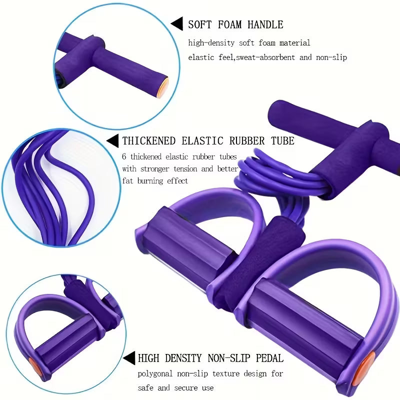 Multifunction Tension Rope Resistance Band for Leg Stretching
