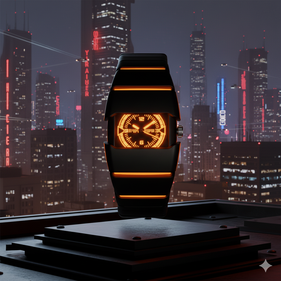 Vintage Y2K Alien Armored Men'S Watch