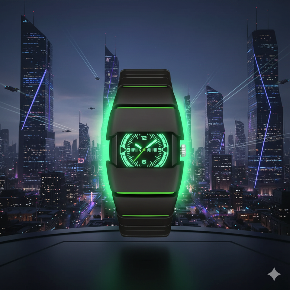 Vintage Y2K Alien Armored Men'S Watch