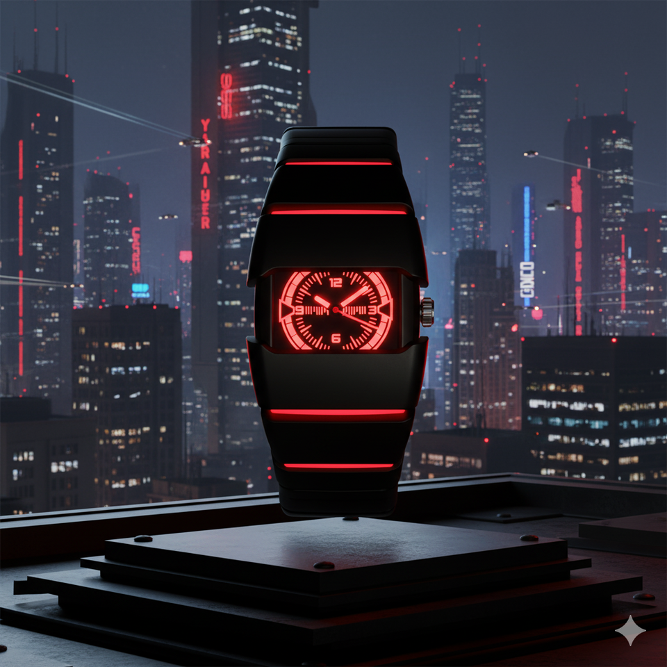 Vintage Y2K Alien Armored Men'S Watch