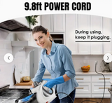 Multi-Surface Natural Steam Cleaner with 12 Accessories: Portable Power for Home