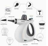Multi-Surface Natural Steam Cleaner with 12 Accessories: Portable Power for Home