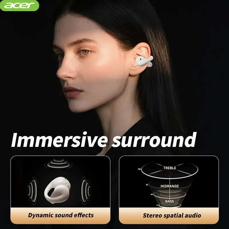 🎧  Wireless Earphones – Open-Ear Comfort with Style & Power! 💪✨