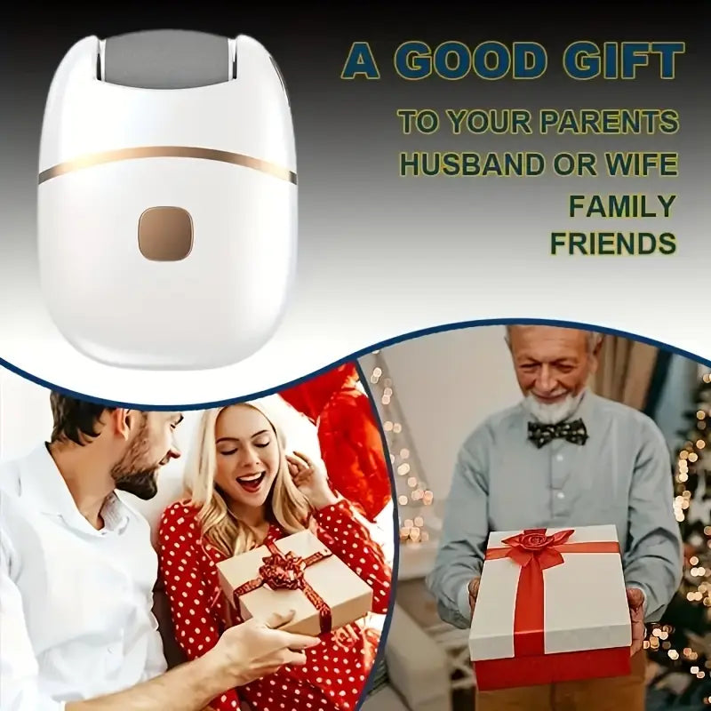 Rechargeable Electric Foot Polisher 💅| USB Rechargeable, Replaceable Heads, Portable Pedicure Tool 🌸