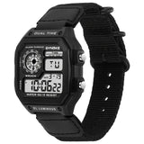 Men’s Digital Sports Watch – Shockproof Waterproof Sport Wristwatch with Luminous Display, Stopwatch, Alarm & Durable Nylon Strap